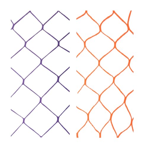 Violet Mist Womens Fishnets Colorful Fishnet Tights High Waist Mesh Fishnet Stockings 2 Pack, XL Hole4