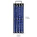 CASOMAN 80-Piece Heavy Duty Socket Organizer Tray, 1/4-Inch, 3/8-Inch, 1/2-Inch,Premium Quality Socket Holders,Black Rails with Blue Clips, Best Unique Tool Gift for Men