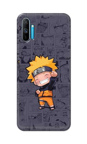 Image of PRINTFIDAA Plastic Printed Hard Back Cover Case For Realme C3 | Realme C3I Back Cover (Famous Anime Cartoon Character) -112, Multicolor