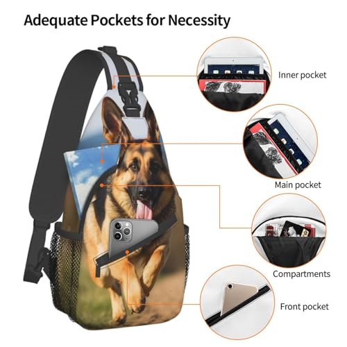 Mochila cruzada estilo sling para senderismo unisex miniatura 4