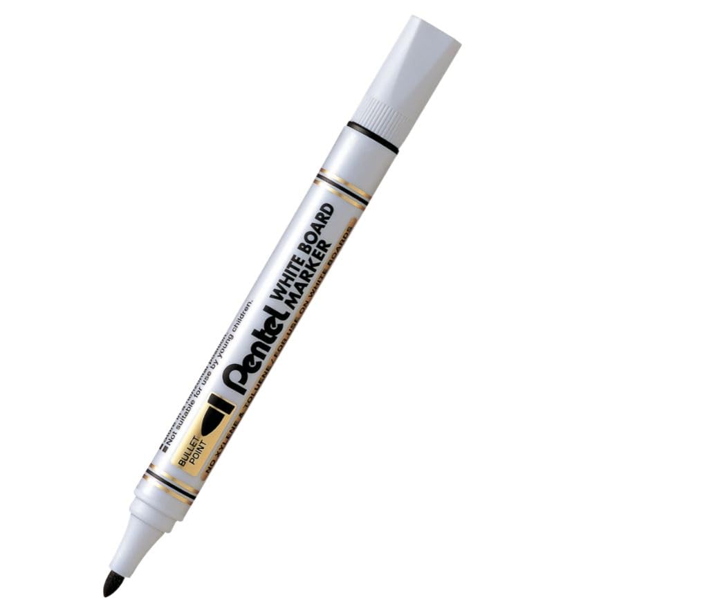 Pentel MW85-A Whiteboard Marker - Bullet Tip Black