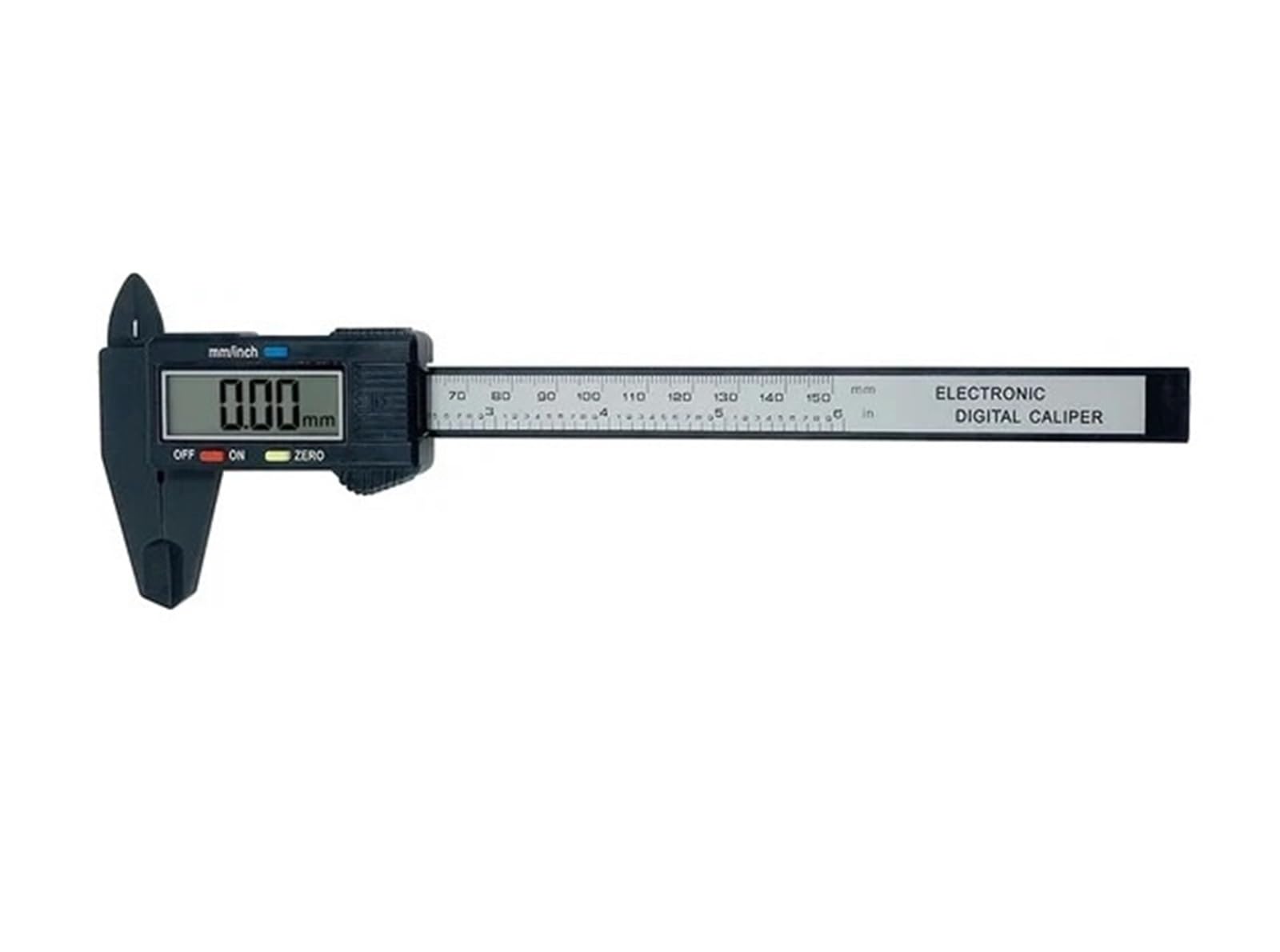 Calibrador digital, Calibrador digital electrónico Vernier de 150 mm, 4 unidades, micrómetro, regla.,Alta precisión