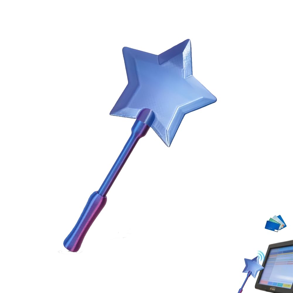 Blue 3D Printed NFC Card Contactless Credit Card Wand for Kids Adult, Payment Credit Card Holder Wand for UPI & Card Payments Party Costume & Cosplay Accessory for Girls & Boys-image-48
