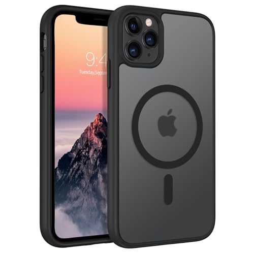 Coque de téléphone magnétique pour iPhone 11 Pro mate noire - BENTOBEN antichoc ultra fine