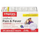 Topcare, Chewables Pain & Fever 160MG Grape 24 Count, 24 Count