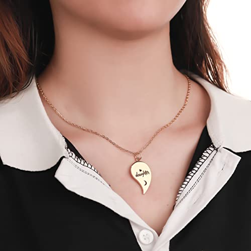 Image of Yonhon Mother Daughter Bracelet Necklace for 2 /3 /4, Mother Daughter Matching Keychain Set