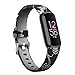 Produktbild GQFDBS Armband Kompatibel mit Fitbit Luxe Smartwatch, Farbdruck Sanft Silikon Ersatz Sportarmband Band, wasserdicht Silikon Armband Sport Uhrenarmband, Armbandlänge: ca. 220MM (C)