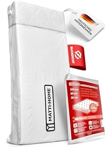 Matti-Home Matratzenhülle mit Reißverschluss 90 x 200