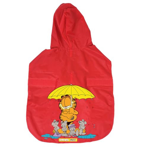 Image of Mutt of Course Garfield Collection Dog Raincoat | Raincoat for Medium Size Dogs