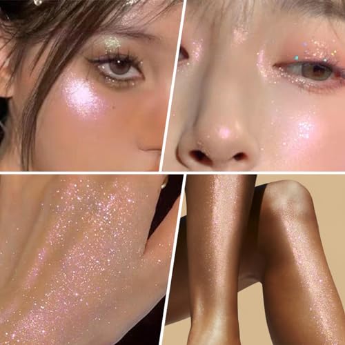 Ucanbe STUB130 Hydrating Body Glitter Dewy Highlighter Makeup Luminizer Drops Body Shimmer Liquid Face Glow Sparkles thumb #3