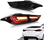 VLAND LED Tail lights Compatible with Hyundai Elantra 2012-2016 Sedan& Elantra Coupe 13-14 w/Amber Sequential, Rear Lamp Assembly Including Passenger& Driver Sides, Smoke/ Tinted