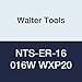 Walter Tools NTS-ER-16 016W WXP20 Carbide NTS Threading Inserts, External Thread, Full Profile, Whitworth (Pack of 10)