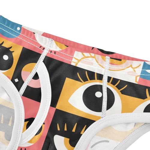 KLL Evil Eyes Black Striped Toddler Boy Comfort Training Underwear Breathable Children Undies4