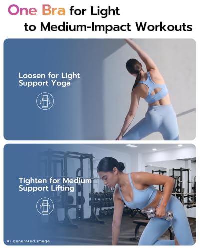 Image of FITTIN Support Sports Bra for Large-Bust: Adjustable for More Workouts