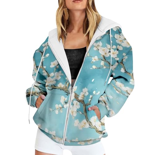 Sudadera con capucha para el frío abrigo de forro polar con cremallera chaqueta holgada