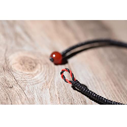 Tobillera de cuerda roja un par de nudos de ágata para regalo 4