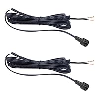 Leloco 2 Stück IP44 Wasserdichtes Solar Kabel 3.0m - Verlängerungskabel für Solarpanel, Gartenbeleuchtung, Lichterketten & PV Anlagen