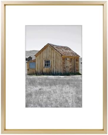 Golden State Art, 8x10 Gold Picture Frame Display Photo 5x7 with ...