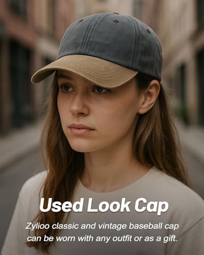 Image of XXL Baseball Cap For Big Heads, Soft Crown Washed Dad Hat, Oversized Denim Cap For Men Women Golf, Travel, Daily Wear