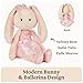 GUND Take-Along Friends Plush, Curtsy Ballerina Bunny, Bunny Stuffed Animal for Ages 1 and Up, Pink, 15