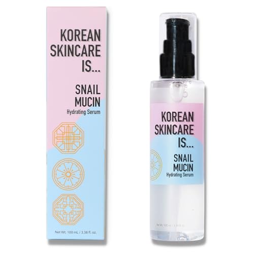 Elizabeth Mott – Korean skincare Is Snail Mucin – Deep Moisture Hydrating Face Serum for Clear Skin with 97% Snail Secretion Filtrate, Combats Dull Skin & Fine Lines, Cruelty-Free Vegan Formula,100ml