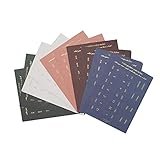 Dreamty 10 Sheets Self Adhesive Tabs Gradient Color Stickers Monthly Calendar Index Tabs for Planners, Journal, Notebook, Agendas and Organizers, Office Supplies (Knight)
