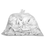 Genuine Joe GJO01010 Low-Density Trash Can Liner, 10 Gallon Capacity, 24' Length x 23' Width x 0.60 mil Thickness, Clear (Box of 500)