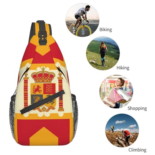 Bolso Pequeño Bandolera para Senderismo con Diseño de Bandera Española miniatura 6