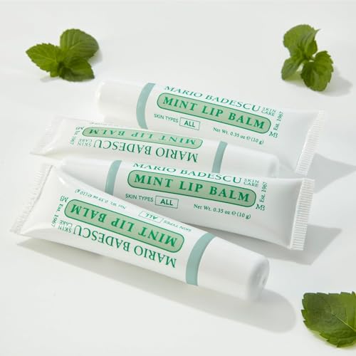 Image of Mario Badescu Moisturizing Lip Balm for Dry Cracked Lips, Infused with Coconut Oil and Shea Butter, Ultra-Nourishing Lip Care Moisturizer for Soft, Smooth and Supple Lips