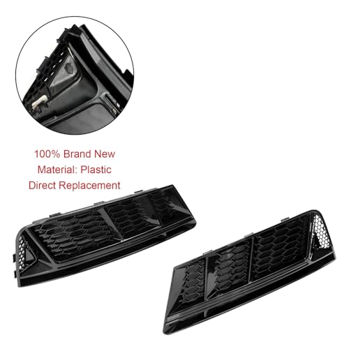 Bandes de calandre chromées protectrices antibrouillard AUDI A4 B9 2016-2018