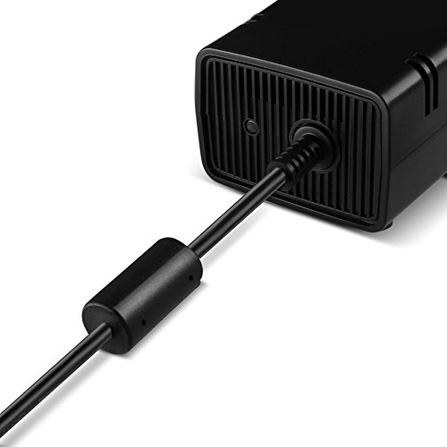 [Updated Version] Power Supply Charger Cord For Xbox 360 Slim Auto Voltage (Black) #TOP2