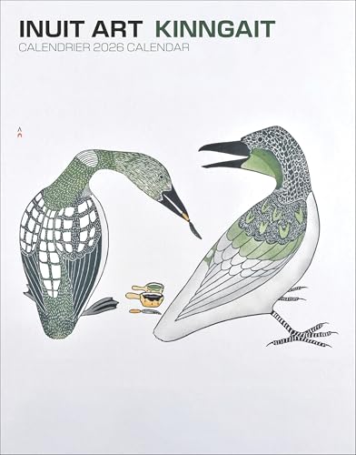 Mini Wall Calendar 2026, Inuit Art: Kinngait, 12 Months, Grid Design Featuring 12 Artworks (English and French Edition)