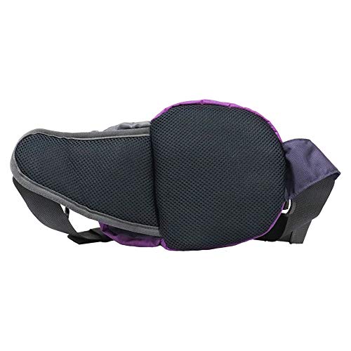 EGOGO Travel Sport Waist Pack Fanny Pack Bum Bag Hiking Bag with Water Bottle Holder S2209 (Dark Purple)