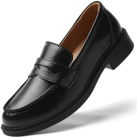 QJN Penny Loafers for Women Non Slip Work Shoes for Women's Loafe...