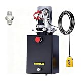 SHORELEV Hydraulic Power Unit 15 Quart with SAE#6 Connector, 12V DC Hydraulic Power Pump, 15L Single Acting...