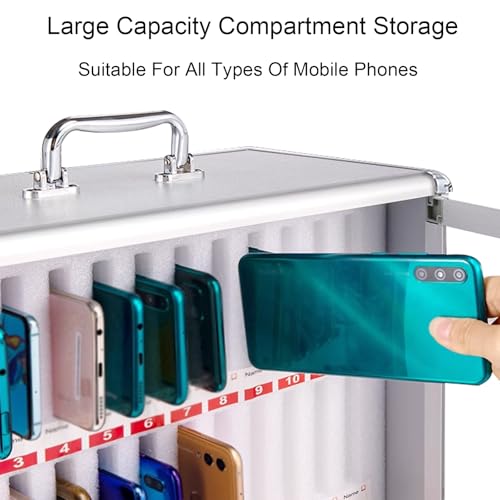 Support de téléphone portable en alliage d'aluminium avec verrou pour salle de classe et bureau - 4