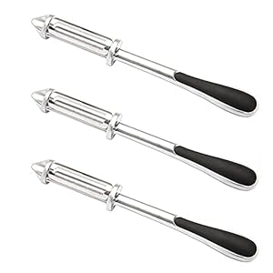 Double-sided zinc alloy paring knife, Three-in-one multifunctional three-dimensional zinc alloy peeler, Cooking Tools…