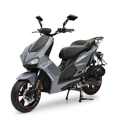 Motorroller 125 ccm Burnout BAD s Grau