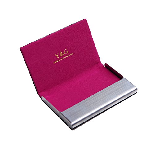 CC1004 Hot Pink Business Relationships Series Dress Men Comfort Boss Leather Card Holder Black