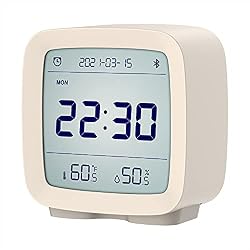 Amazon.com: Qingping Reloj despertador digital inteligente Bluetooth con  múltiples alarmas, pequeño reloj despertador con batería con pantalla de  temperatura y humedad para dormitorio, configuración fácil a través de la  aplicación : Todo