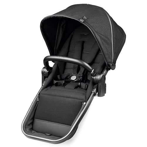 Image of Peg Perego Companion Seat - Accessory - Compatible with Ypsi Strollers -True Black (Black)