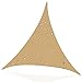AMSXNOO Toldo triangular resistente al agua, protección solar con ojales, incluye cuerda de fijación, resistente al polvo y al viento, 98 % de protección UV, para balcón, jardín, fiesta, camping