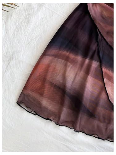 Verdusa Women's Plus Size Dresses Cocktail Halter Ombre Backless Layered Asymmetrical Dress4