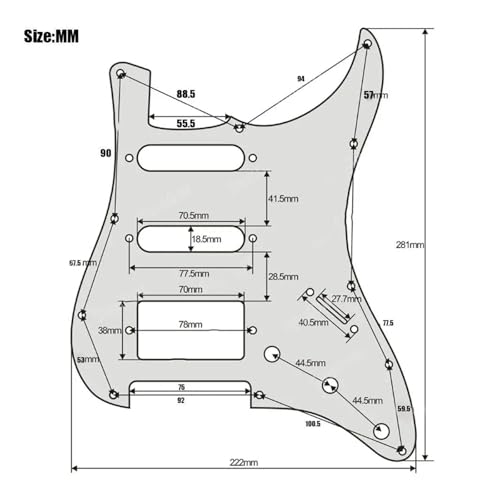 Pickguard pré-câblé SSH élimine les bruits de votre guitare électrique