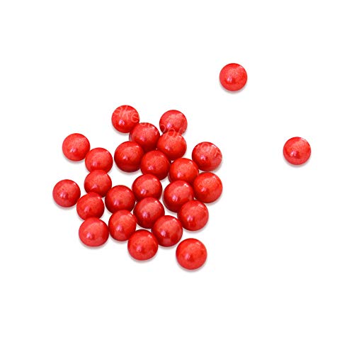 Sugar Pearls - Pearlized Red 8 mm - 4 oz