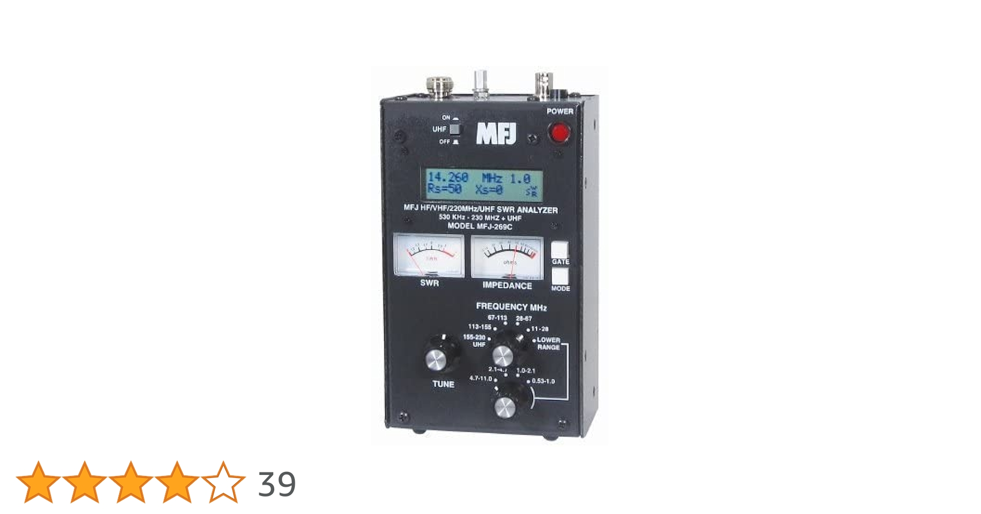 Analisador de antena SWR MFJ-269C 530 KHz - 230/415-470 MHz