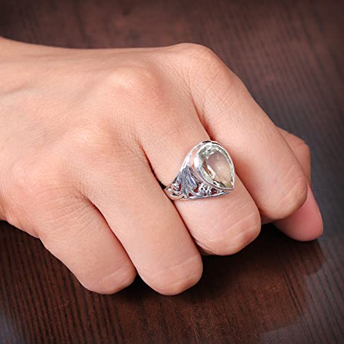 Bague améthyste verte : le cadeau pour elle idéal - 6