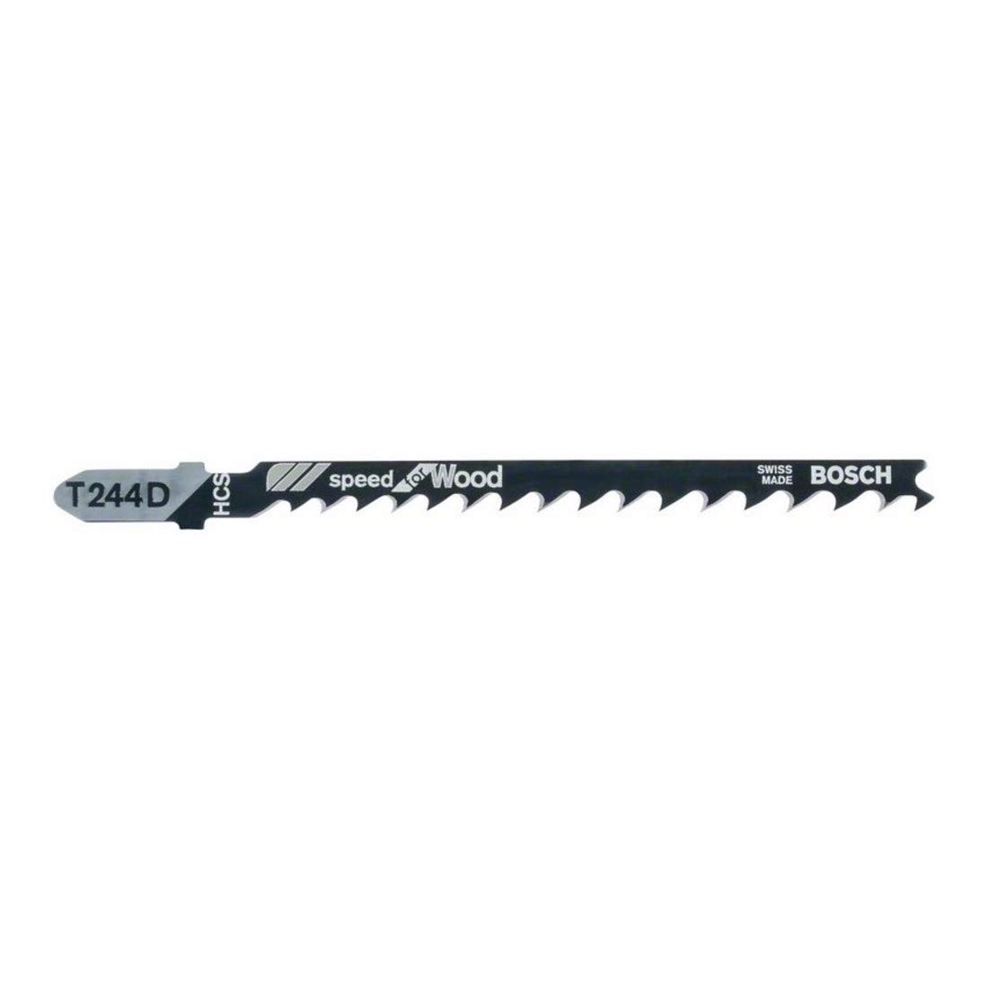 Bosch T 244 D Speed for Wood - Hoja de sierra de calar (100 unidades)