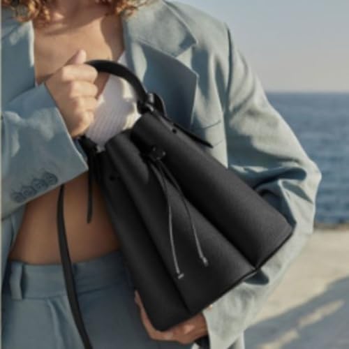 Sac messager en forme de pétale rétro chic avec cordon de serrage - 3