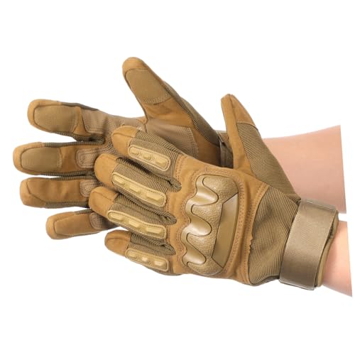 Anneome Guantes Tácticos para Hombre con Pantalla Táctil Protección Completa Absorción de y Agarre Antideslizante para Motocicleta Ciclismo Caza y Actividades al Aire Talla